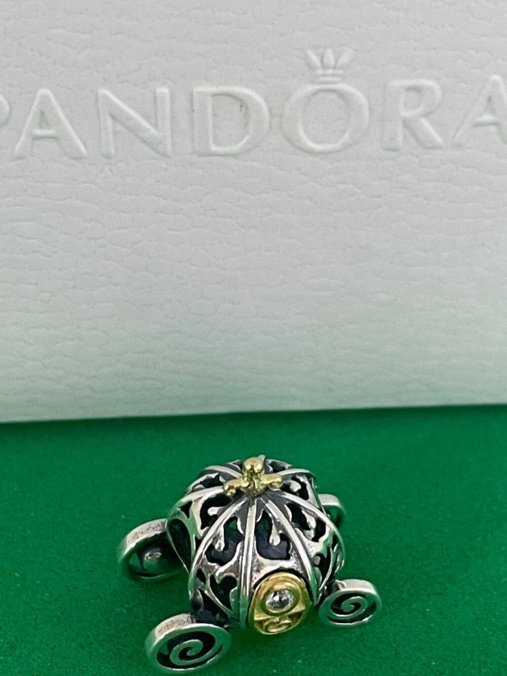 Authentic Pandora Disney 100th Anniversary Cinderella's Enchanted Carriage Charm